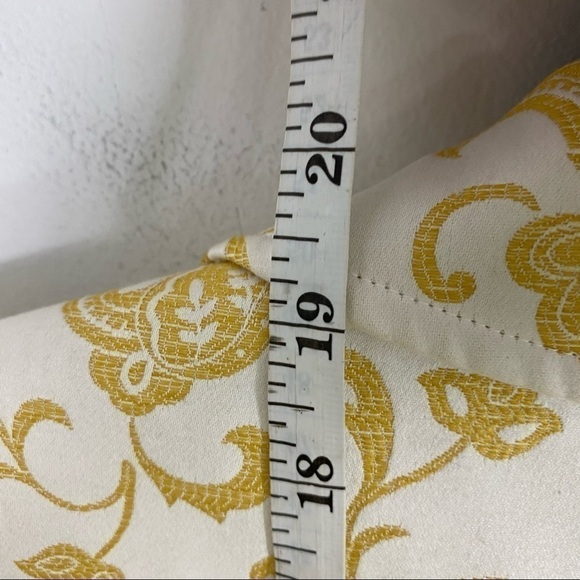 Donna Degnan Gold Paisley Print Jacket Sz 2 White Coat Blazer Women’s - Picture 7 of 7